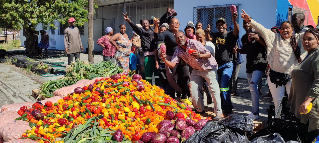 A Cape Town beneficiary organisation receiving fresh vegetable donation from SA Harvest