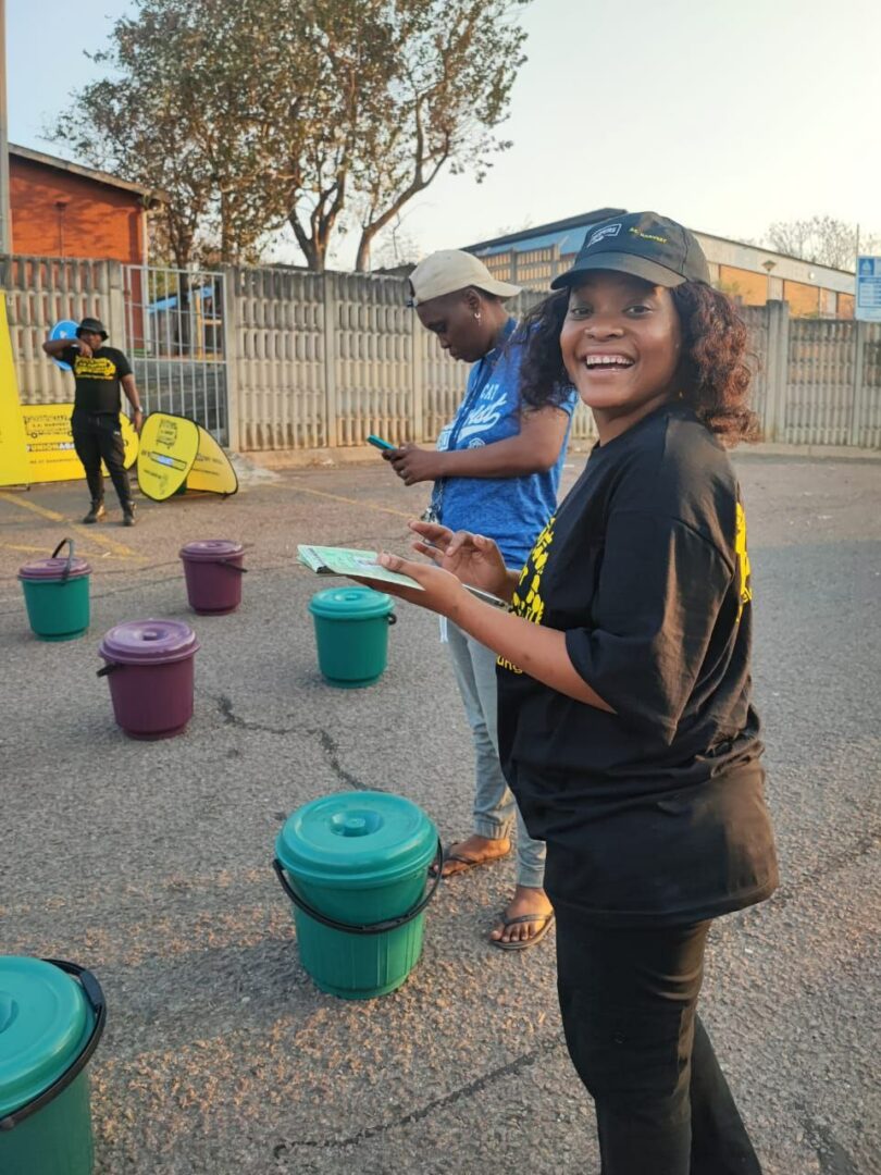 Distribution of buckets of nutrition after Mandela Day in Durban in 2024